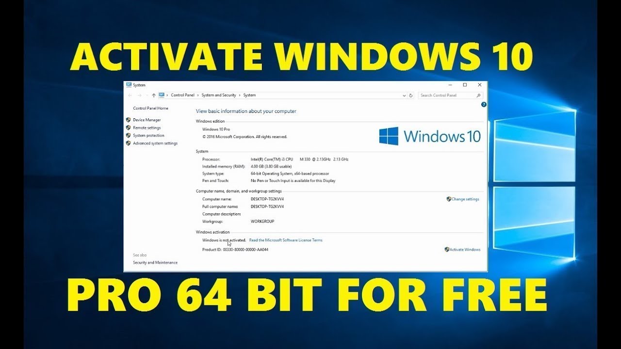 Windows Activation Code Key Free